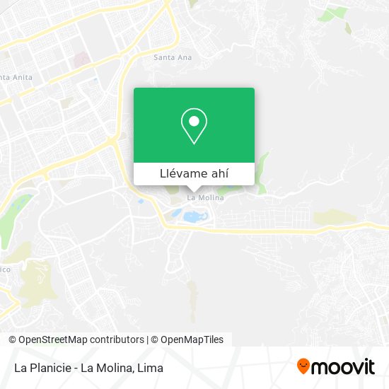 Mapa de La Planicie - La Molina
