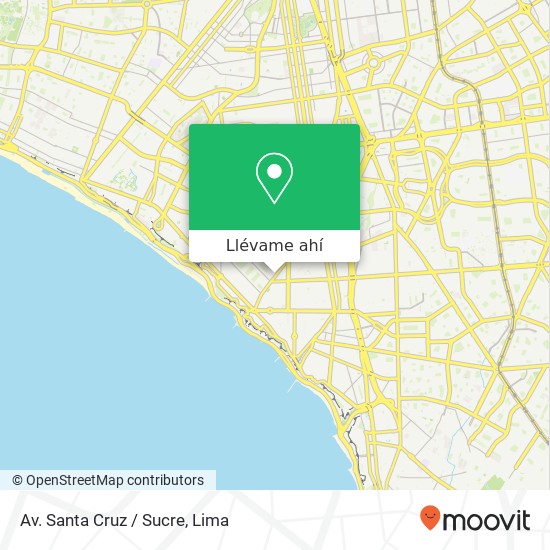 Mapa de Av. Santa Cruz / Sucre