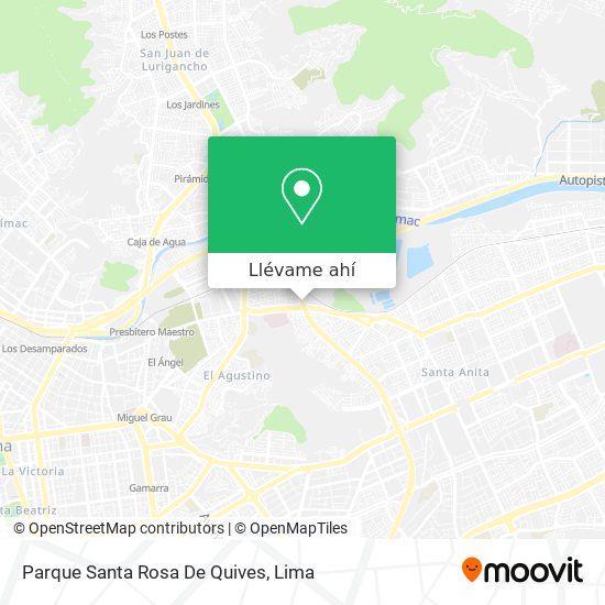 Mapa de Parque Santa Rosa De Quives