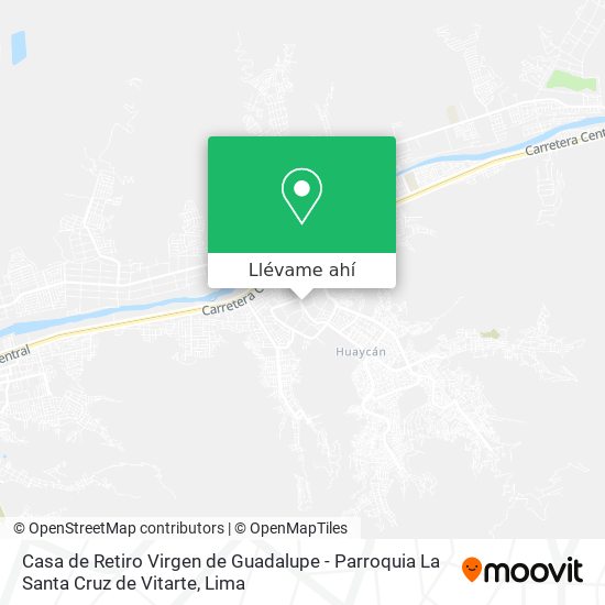 Mapa de Casa de Retiro Virgen de Guadalupe - Parroquia La Santa Cruz de Vitarte