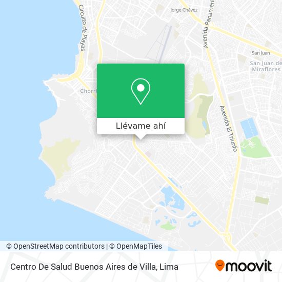 Mapa de Centro De Salud Buenos Aires de Villa