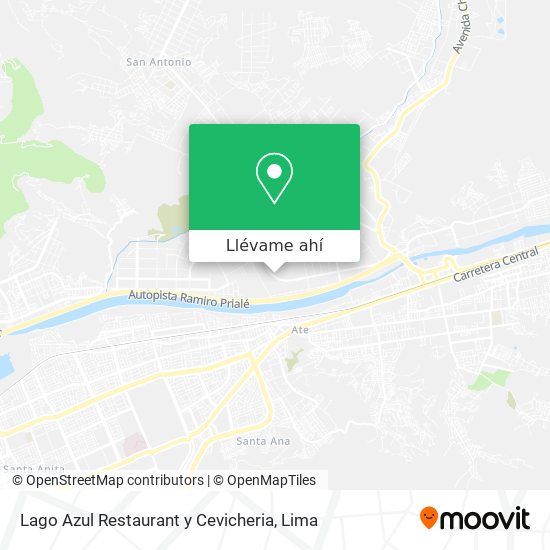 Mapa de Lago Azul Restaurant y Cevicheria