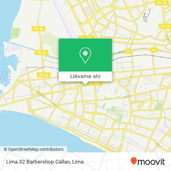 Mapa de Lima 32 Barbershop Callao