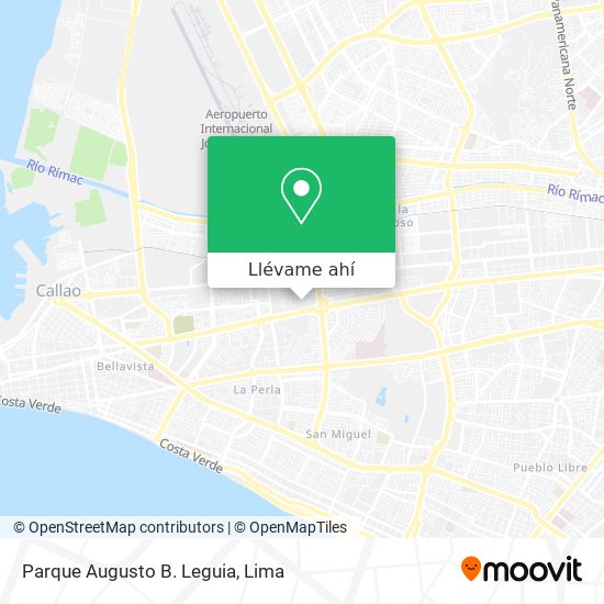 Mapa de Parque Augusto B. Leguia