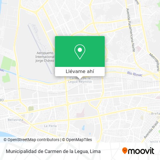 Mapa de Municipalidad de Carmen de la Legua