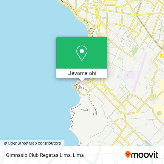 Mapa de Gimnasio Club Regatas Lima