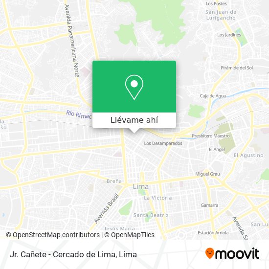 Mapa de Jr. Cañete - Cercado de Lima