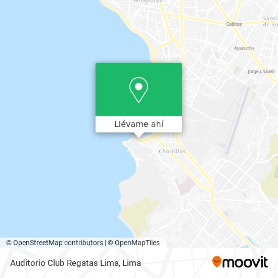 Mapa de Auditorio Club Regatas Lima