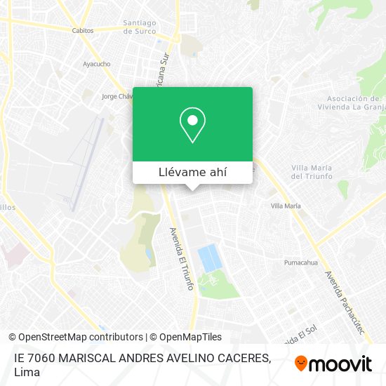 Mapa de IE 7060 MARISCAL ANDRES AVELINO CACERES