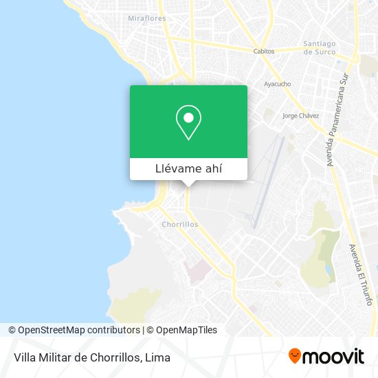 Mapa de Villa Militar de Chorrillos