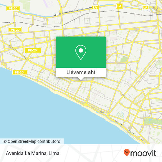 Mapa de Avenida La Marina