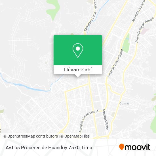 Mapa de Av.Los Proceres de Huandoy 7570