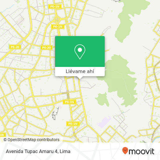 Mapa de Avenida Tupac Amaru 4