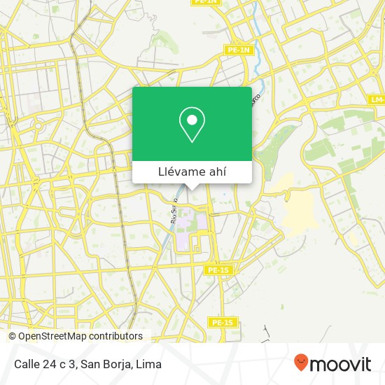 Mapa de Calle  24 c 3, San Borja