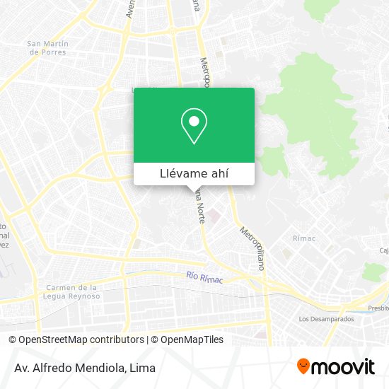 Mapa de Av. Alfredo Mendiola