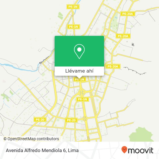 Mapa de Avenida Alfredo Mendiola 6