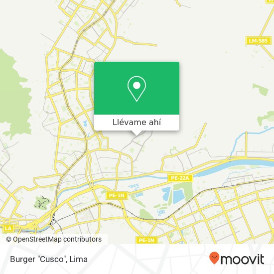 Mapa de Burger "Cusco"