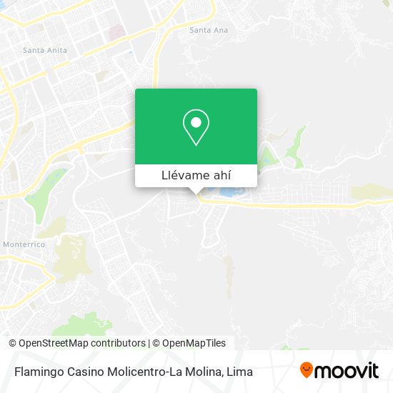 Mapa de Flamingo Casino Molicentro-La Molina