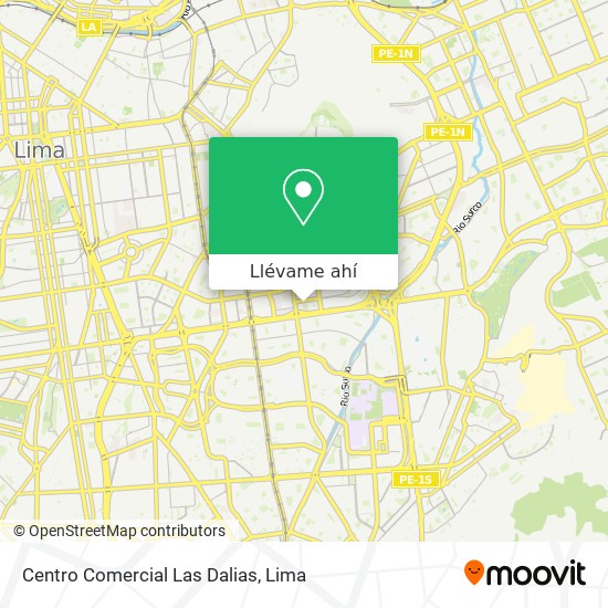 Mapa de Centro Comercial Las Dalias