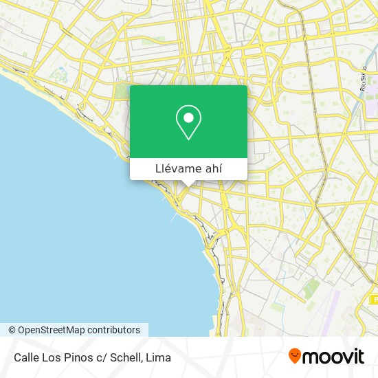 Mapa de Calle Los Pinos c/ Schell