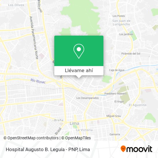 Mapa de Hospital Augusto B. Leguía - PNP