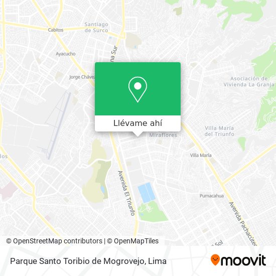 Mapa de Parque Santo Toribio de Mogrovejo