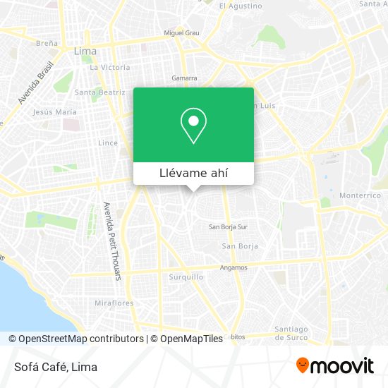 Cómo llegar a Sofá Café en San Borja en Autobús o Metro?