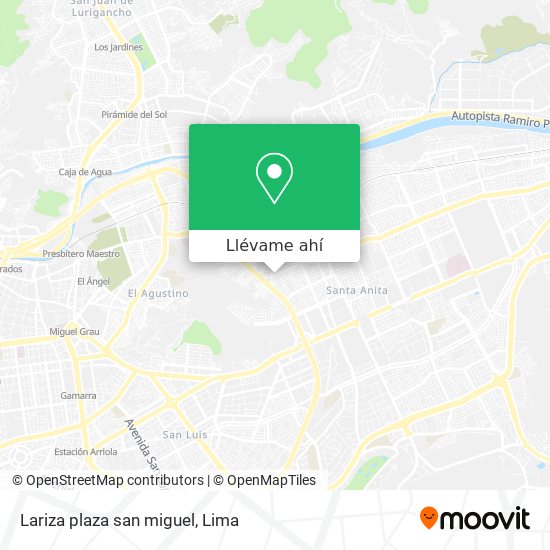 Mapa de Lariza plaza san miguel