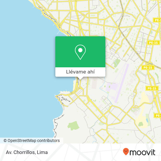 Mapa de Av. Chorrillos