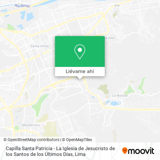 Mapa de Capilla Santa Patricia - La Iglesia de Jesucristo de los Santos de los Últimos Días