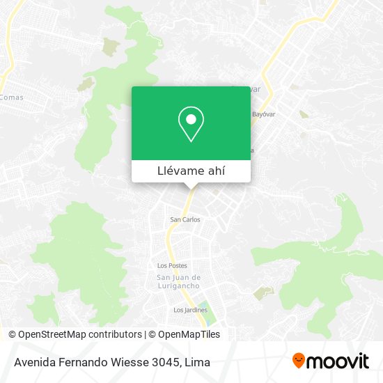 Mapa de Avenida Fernando Wiesse 3045