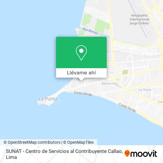 Mapa de SUNAT - Centro de Servicios al Contribuyente Callao