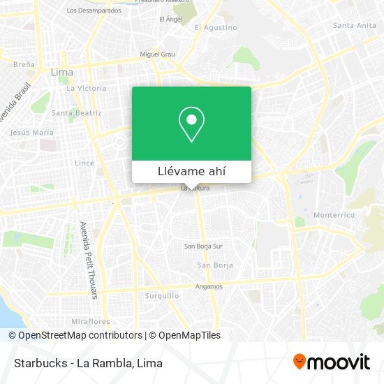 Mapa de Starbucks - La Rambla