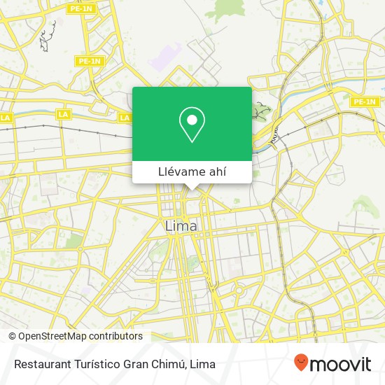 Mapa de Restaurant Turístico Gran Chimú