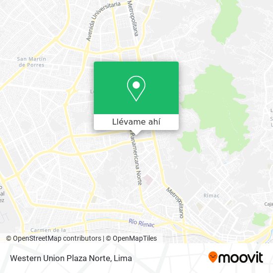 Mapa de Western Union Plaza Norte