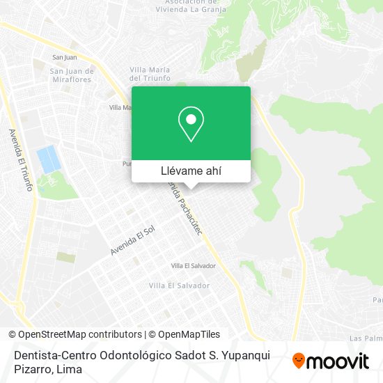 Mapa de Dentista-Centro Odontológico Sadot S. Yupanqui Pizarro