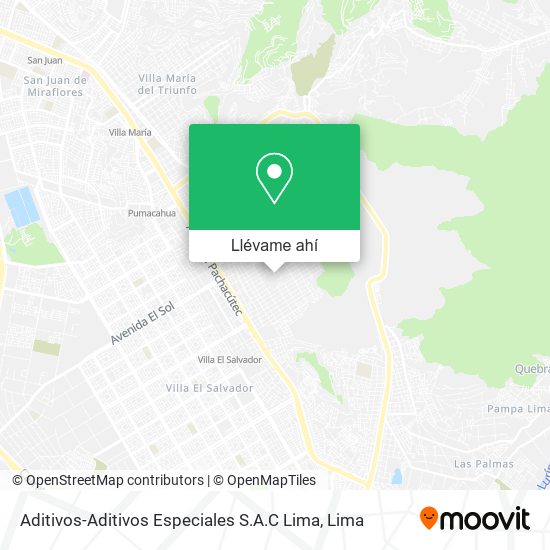Mapa de Aditivos-Aditivos Especiales S.A.C Lima