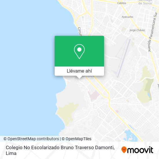 Mapa de Colegio No Escolarizado Bruno Traverso Damonti