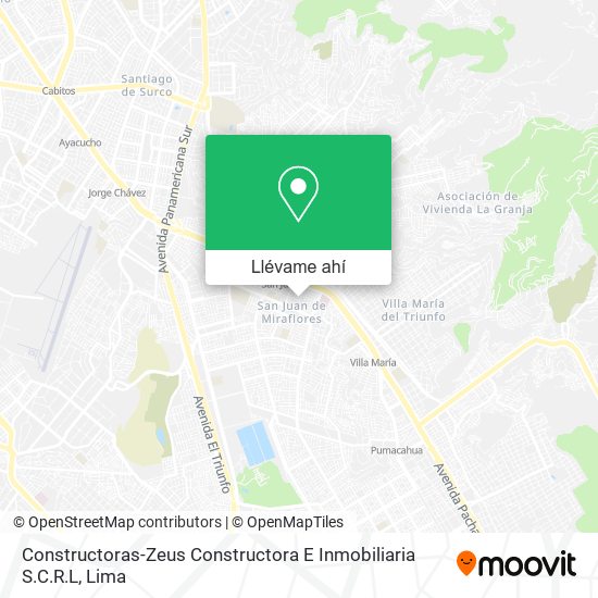 Mapa de Constructoras-Zeus Constructora E Inmobiliaria S.C.R.L