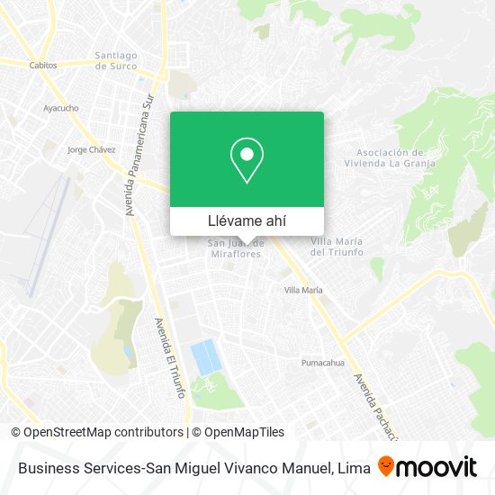 Mapa de Business Services-San Miguel Vivanco Manuel