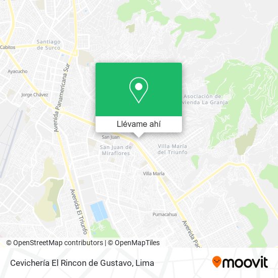 Mapa de Cevichería El Rincon de Gustavo