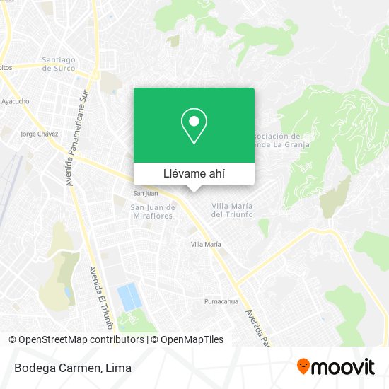 Mapa de Bodega Carmen