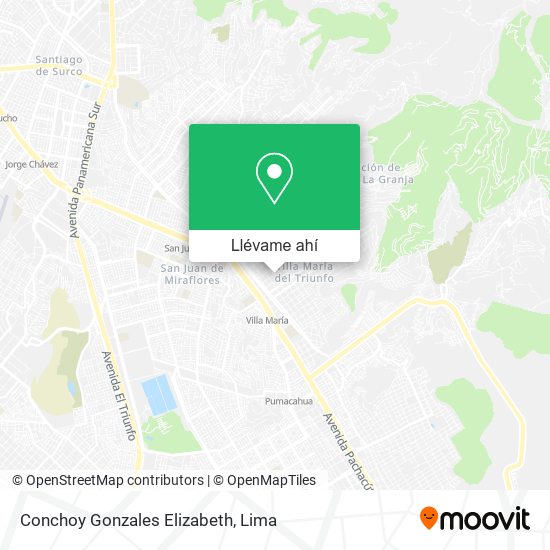 Mapa de Conchoy Gonzales Elizabeth