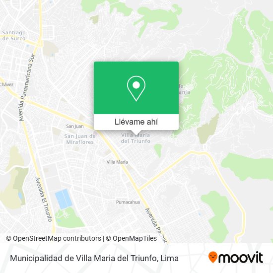 Mapa de Municipalidad de Villa Maria del Triunfo