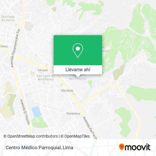 Mapa de Centro Médico Parroquial