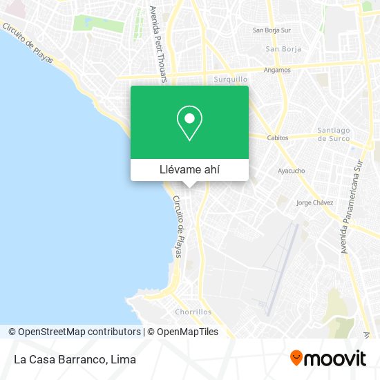 Mapa de La Casa Barranco