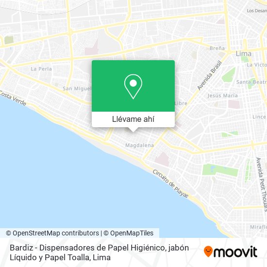 Mapa de Bardiz - Dispensadores de Papel Higiénico, jabón Líquido y Papel Toalla