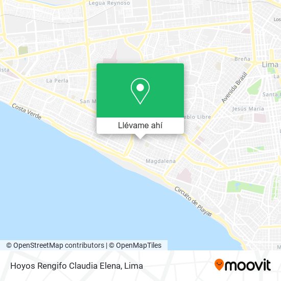 Mapa de Hoyos Rengifo Claudia Elena