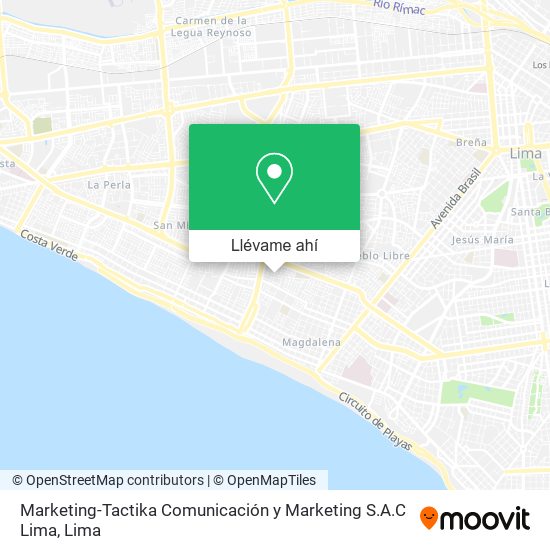 Mapa de Marketing-Tactika Comunicación y Marketing S.A.C Lima