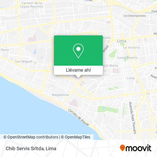 Mapa de Chib Servis Srltda